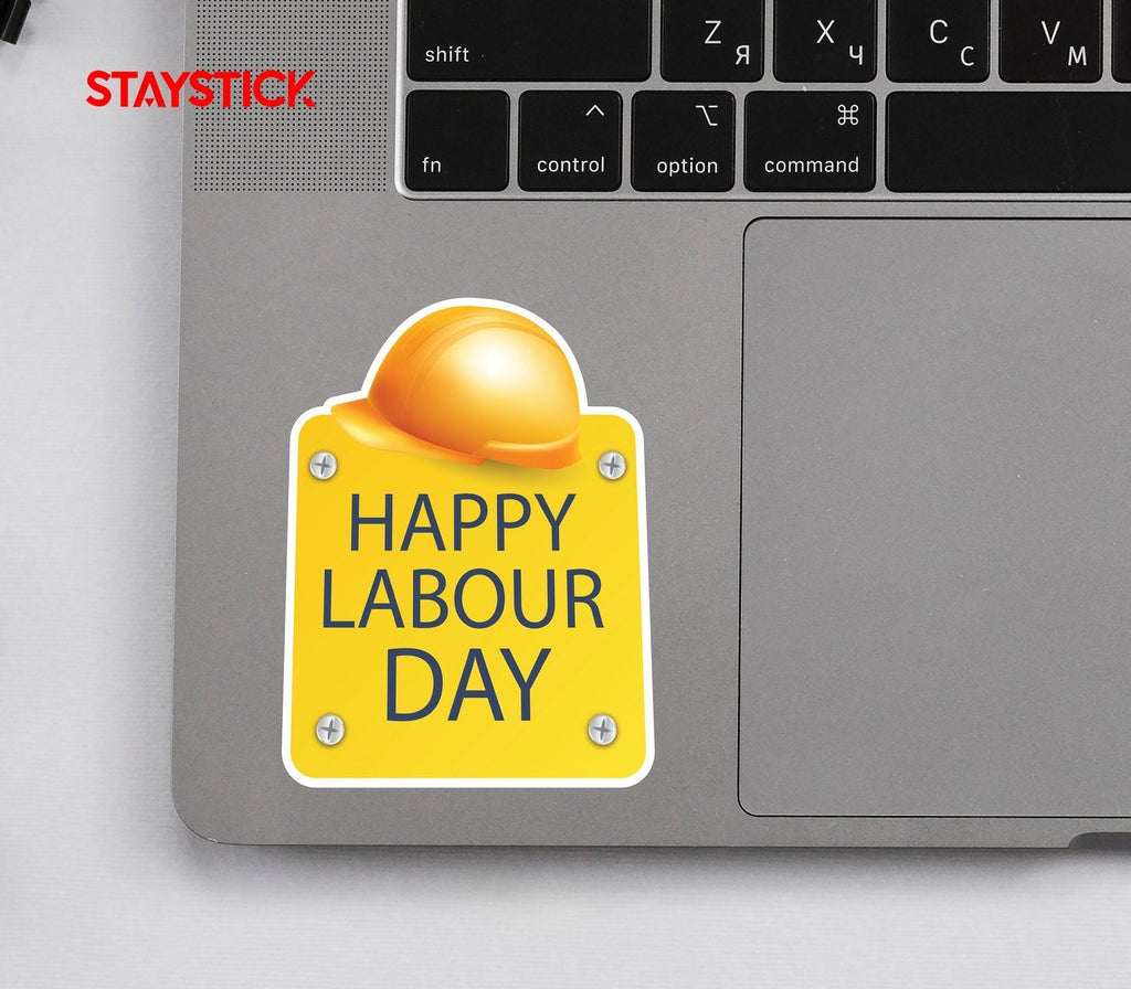 Happy Labour Day Sticker Premium Vinyl Sticker