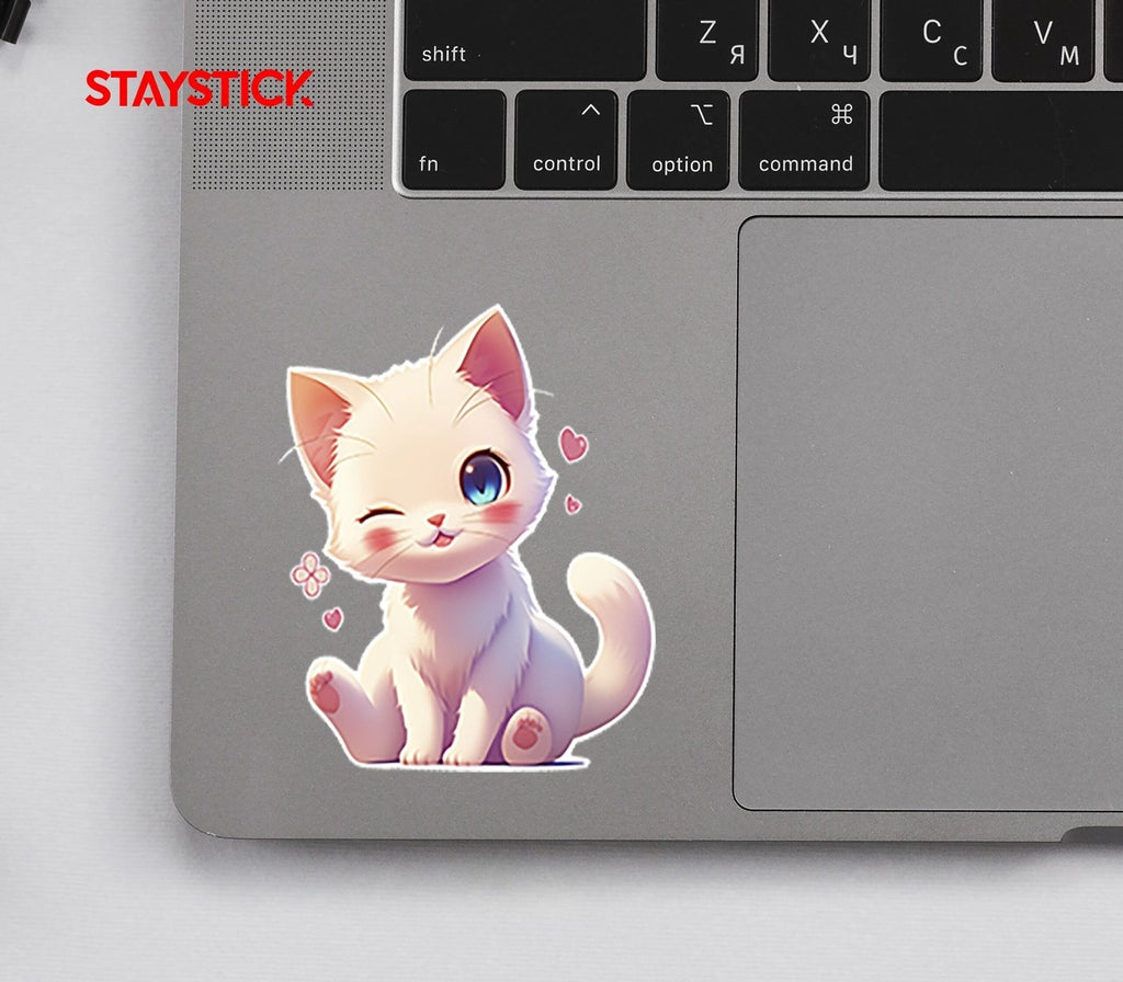 Cute Cat Sticker Premium Vinyl Sticker