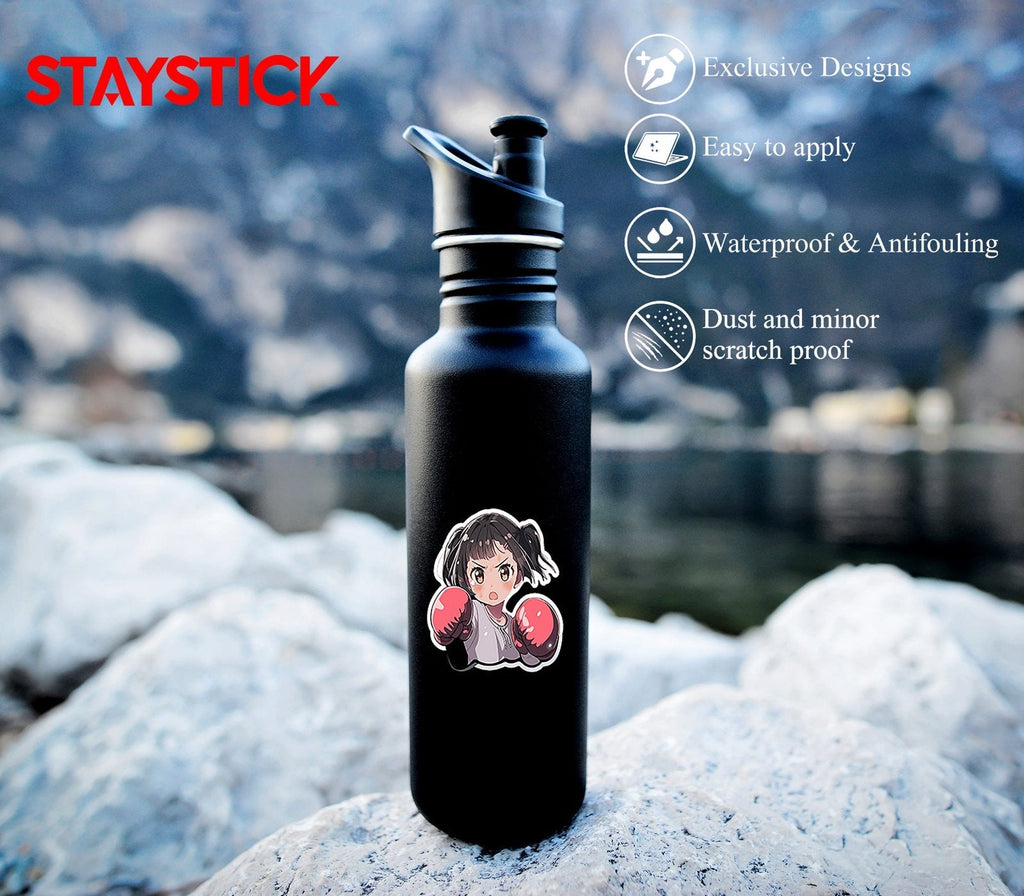 Angry Anime Girl Sticker Premium Vinyl Sticker
