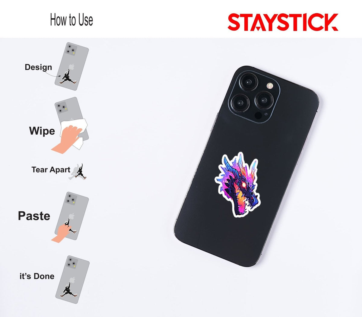 Dragon Face Sticker Premium Vinyl Sticker