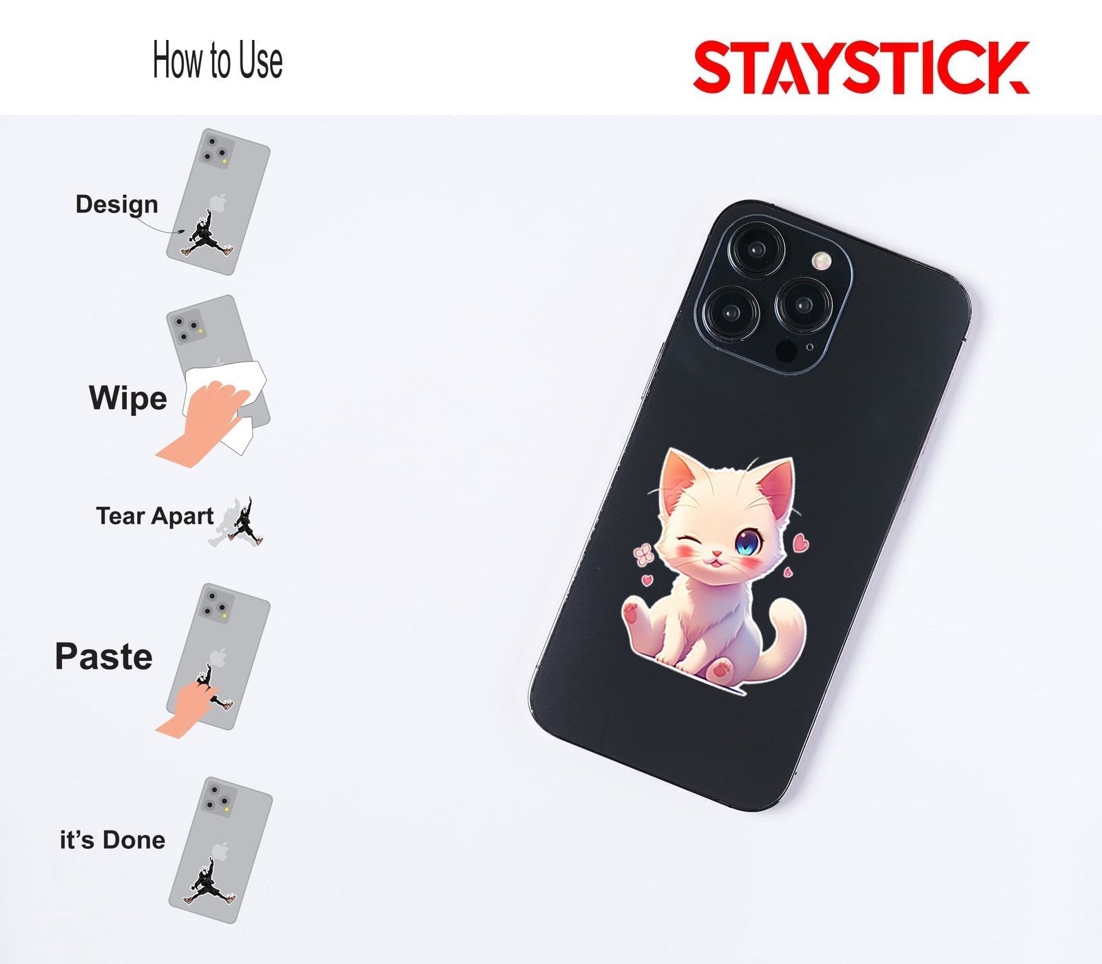 Cute Cat Sticker Premium Vinyl Sticker