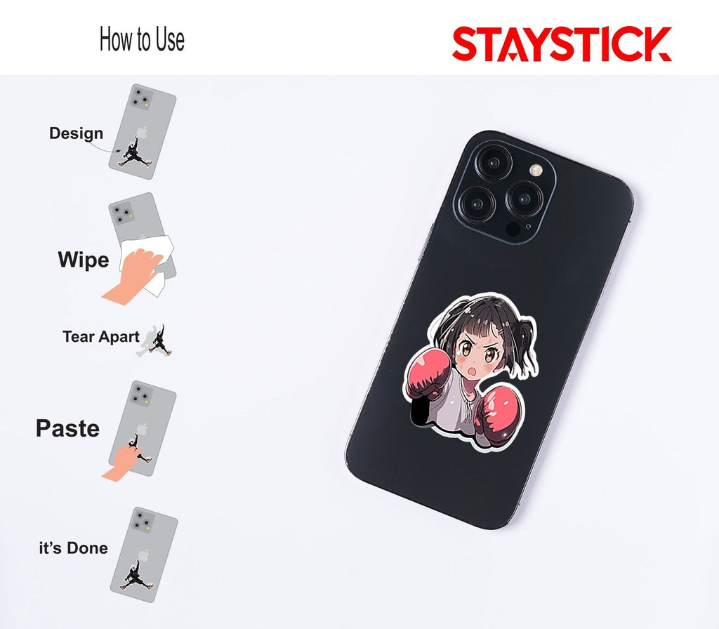 Angry Anime Girl Sticker Premium Vinyl Sticker