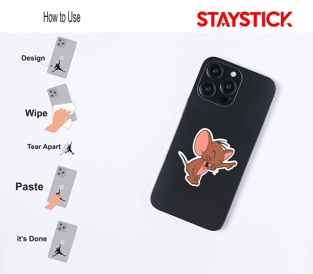 JERRY CARTOON STICKER Premium Vinyl Sticker