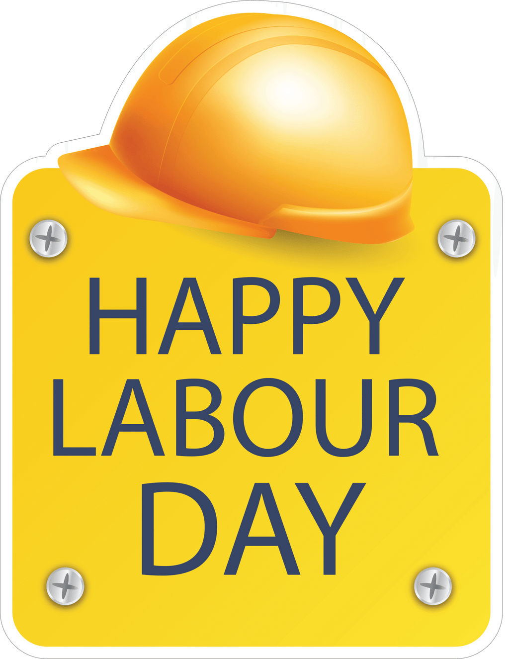 Happy Labour Day Sticker Premium Vinyl Sticker