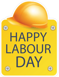 Happy Labour Day Sticker Premium Vinyl Sticker