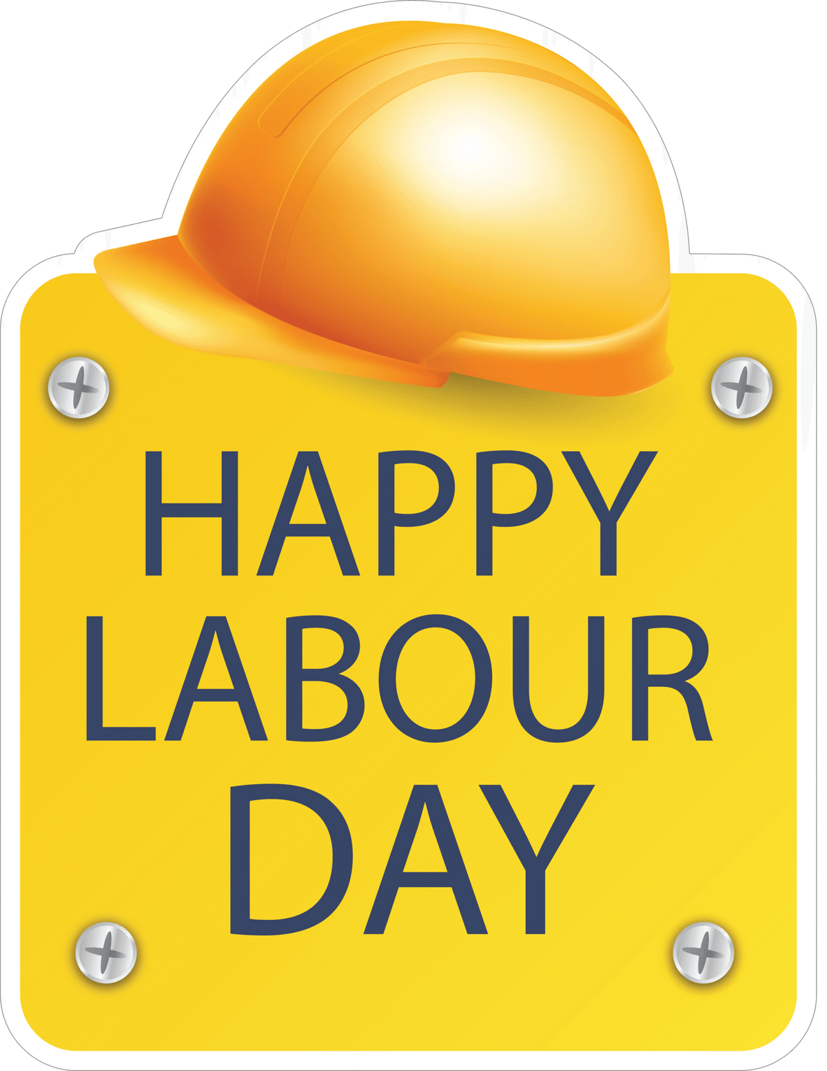 Happy Labour Day Sticker Premium Vinyl Sticker