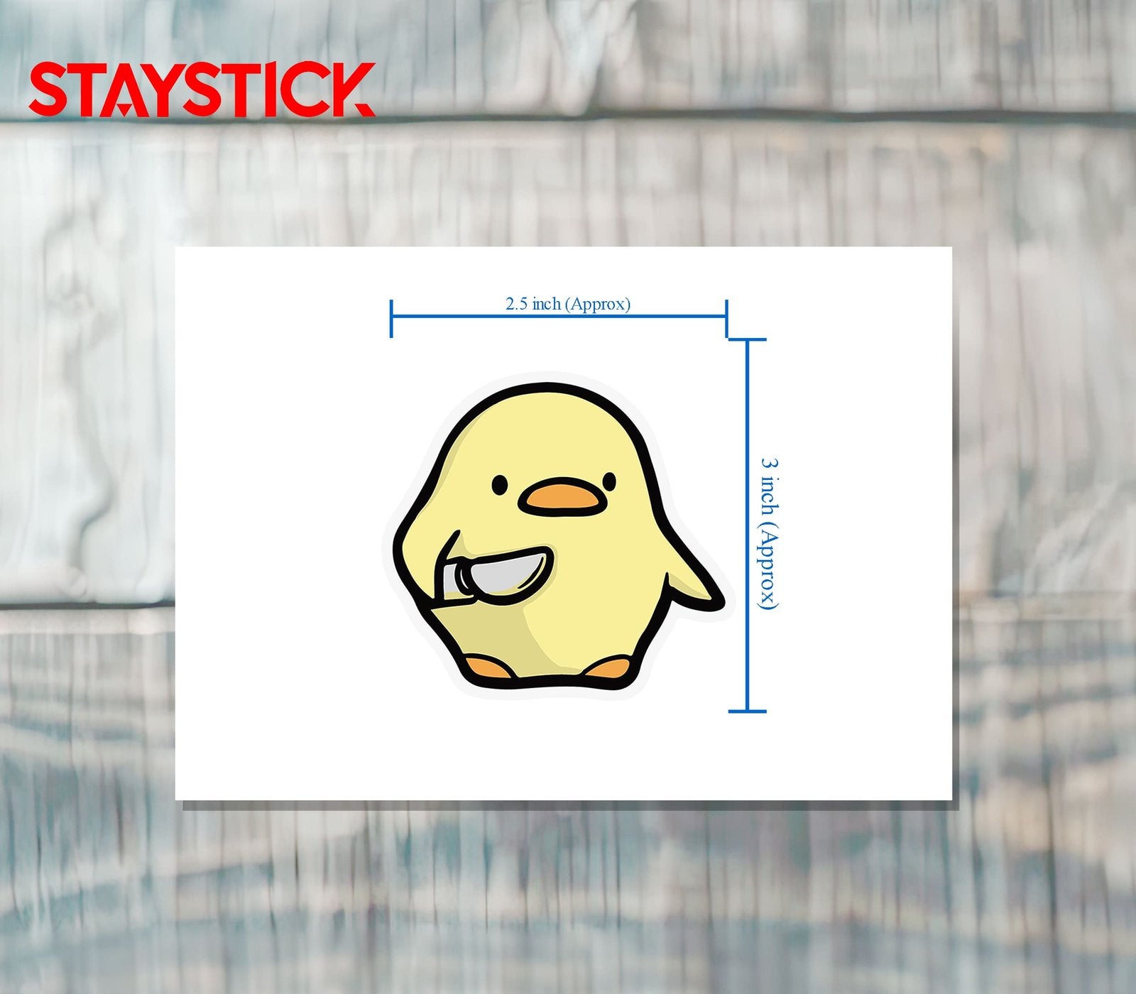 Cartoon Bird Sticker Premium Vinyl Sticker