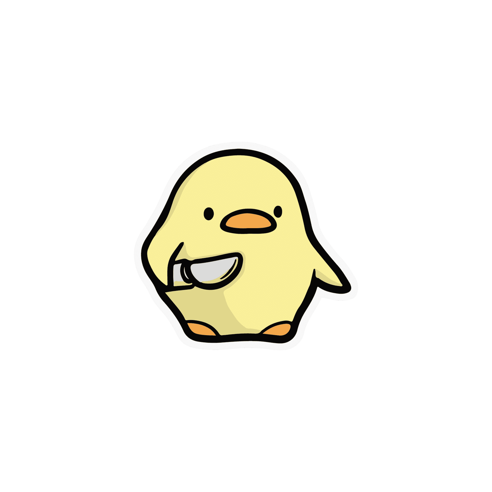 Cartoon Bird Sticker Premium Vinyl Sticker