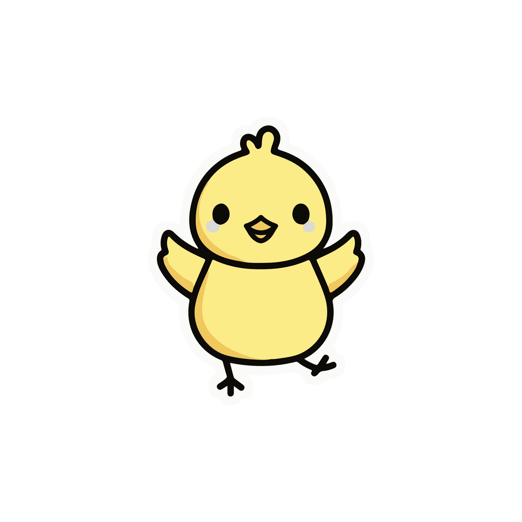 Baby Duck Sticker Premium Vinyl Sticker