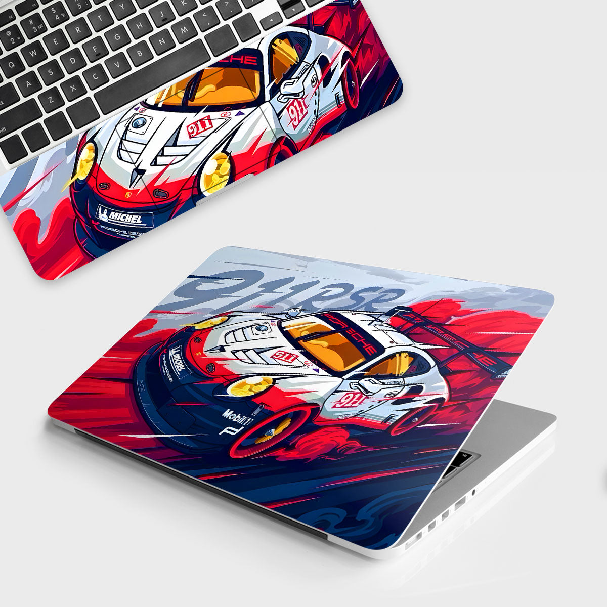 Porsche 911 RSR XDrift Racing Laptop Skin