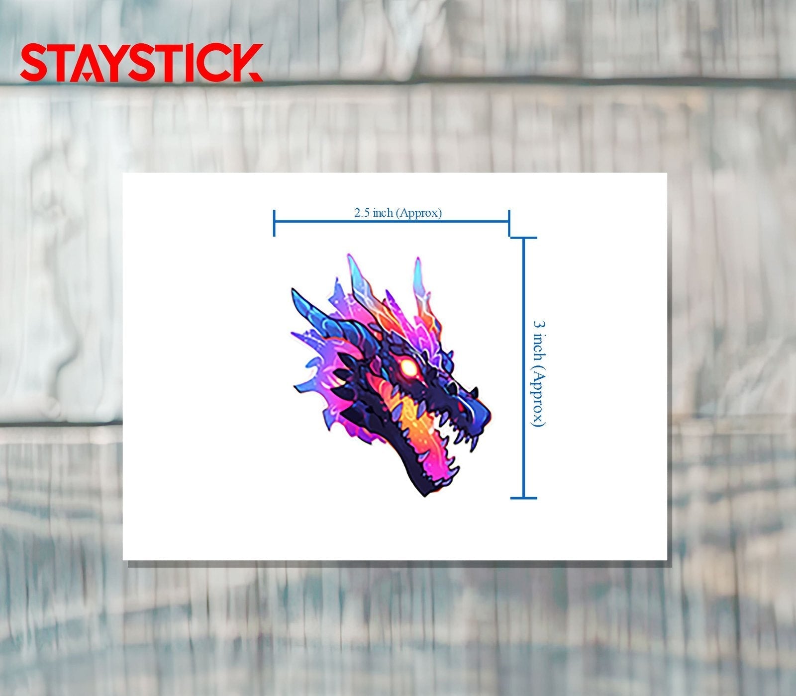 Dragon Face Sticker Premium Vinyl Sticker