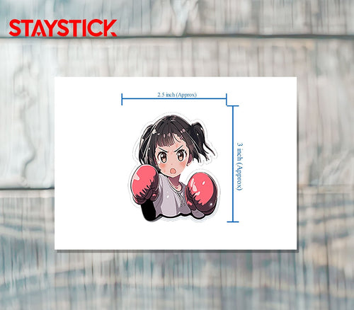 Angry Anime Girl Sticker Premium Vinyl Sticker