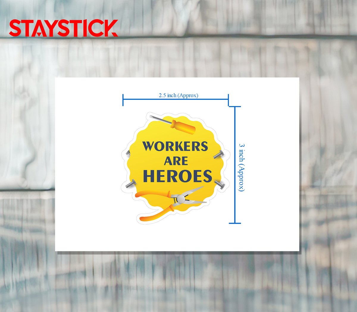 Worker Sticker Premium Vinyl Sticker