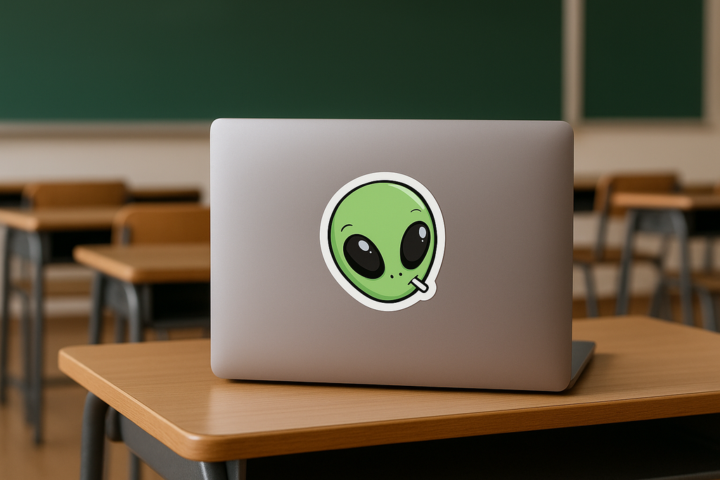 ALIAN STICKER Premium Vinyl Sticker