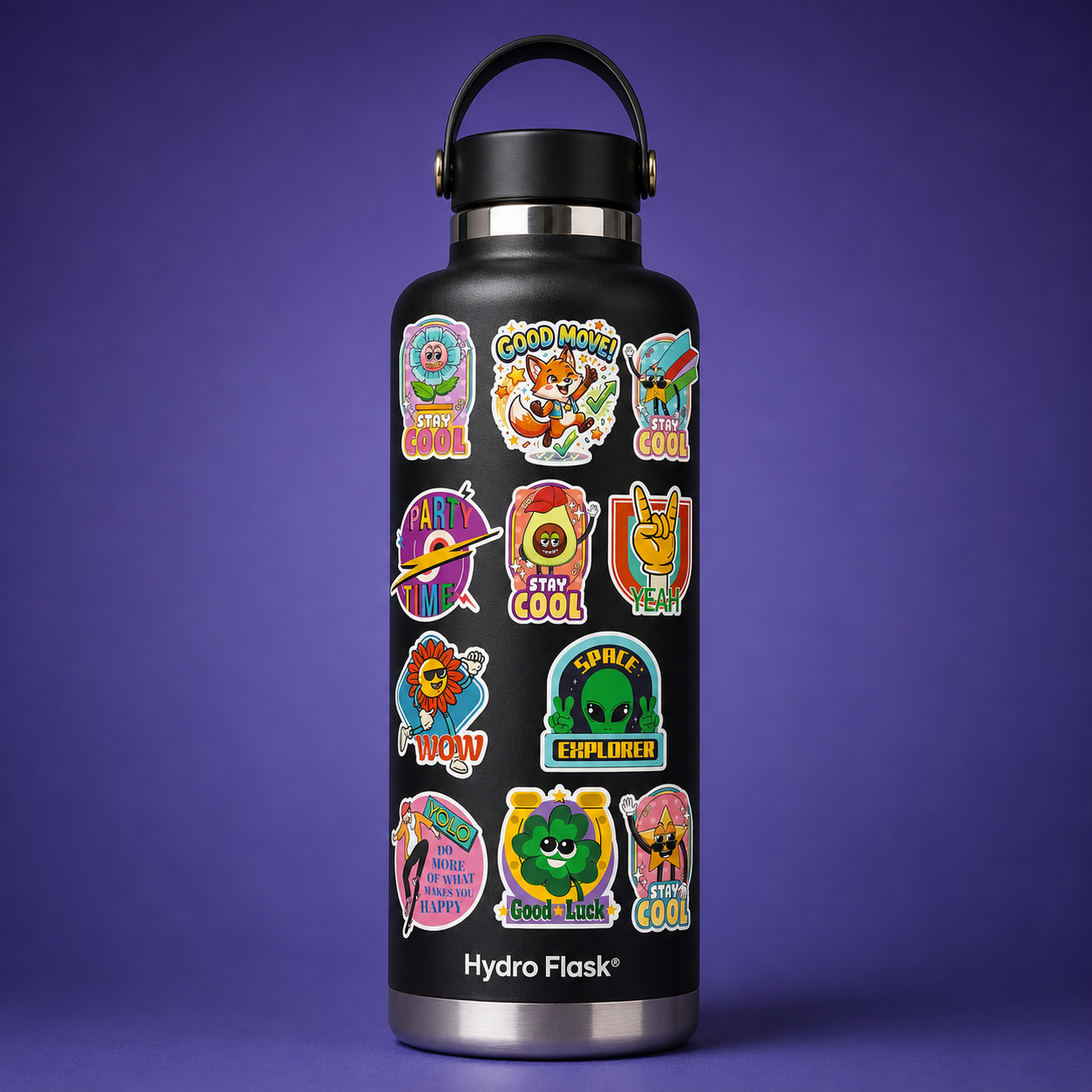 Good Vibes Mascot Mini Sticker Sheet (11 Vinyl Stickers)