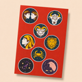 Zodiac Icons Mini Sticker Sheet 2 (8 Vinyl Stickers)
