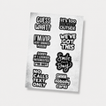 Introvert Humor Mini Sticker Sheet (8 Vinyl Stickers)