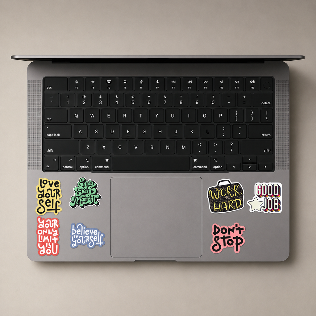 Motivational Quotes Mini Sticker Sheet (7 Vinyl Stickers)