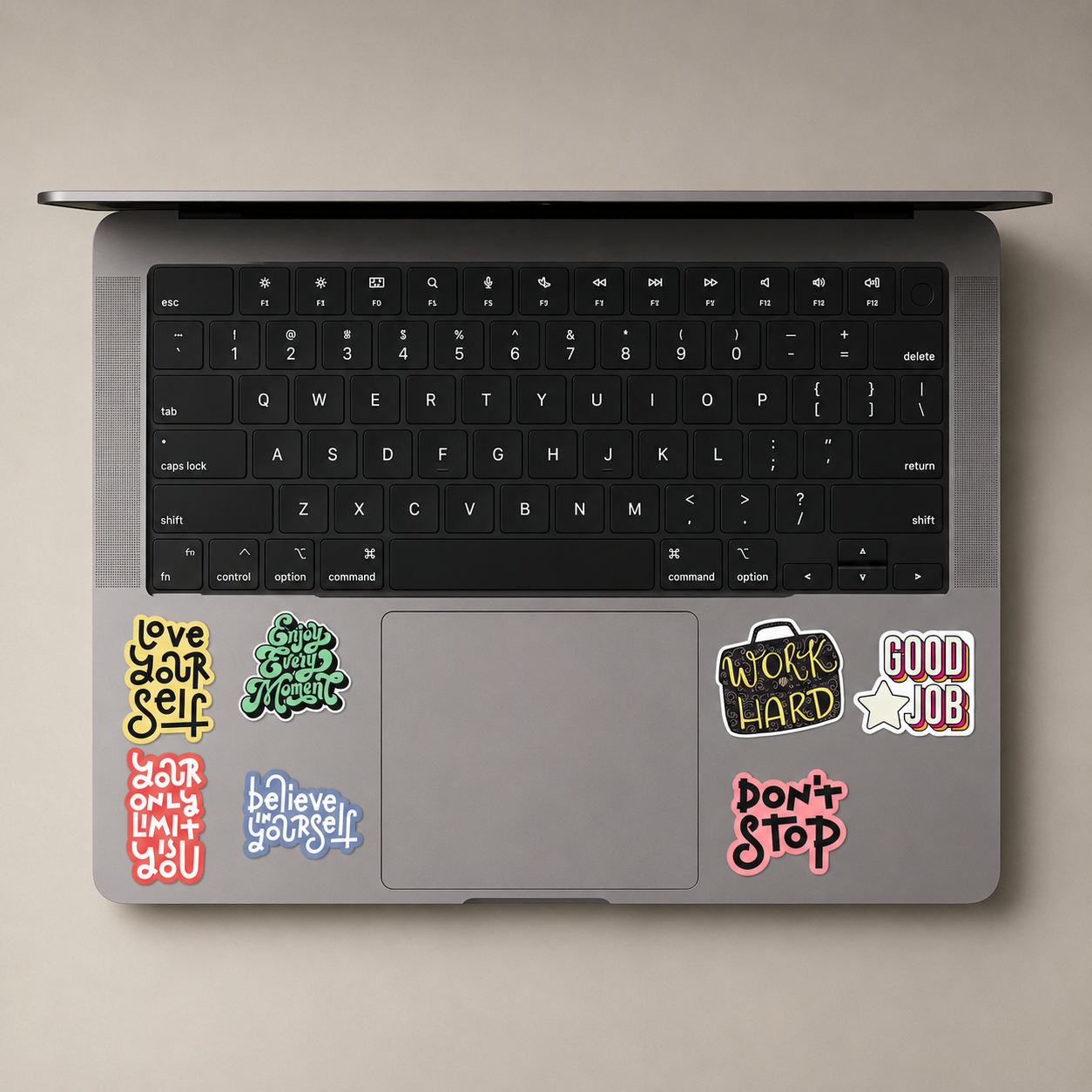 Motivational Quotes Mini Sticker Sheet (7 Vinyl Stickers)