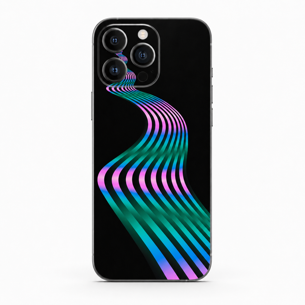 Neon Wave Mobile Skin
