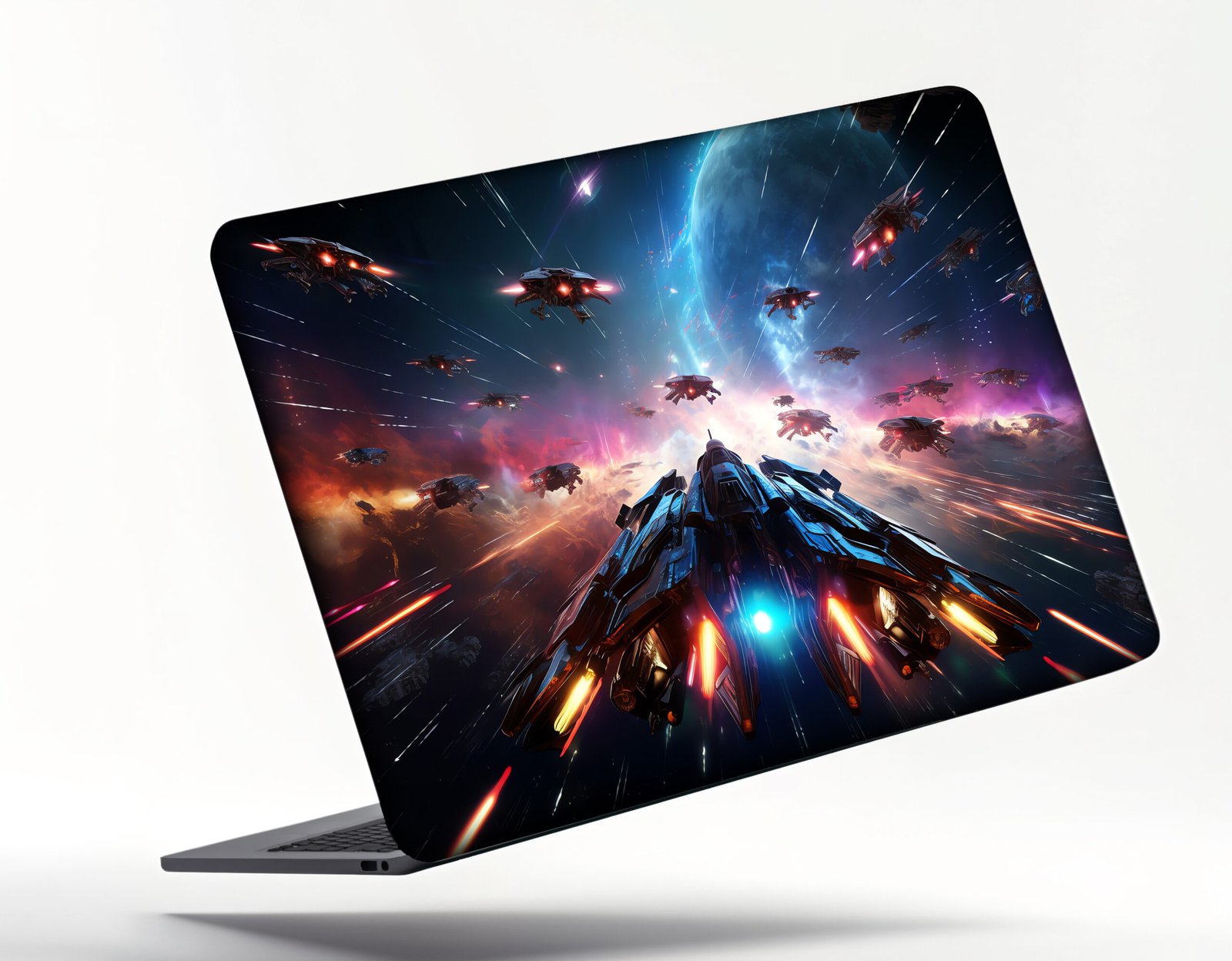 SPACE BATTLE Laptop Skin