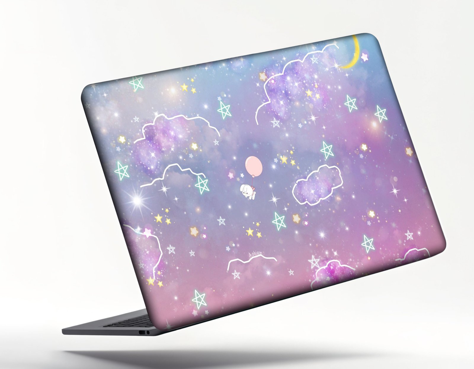 DESIGNED Laptop Skin IN PURPLE COLOR