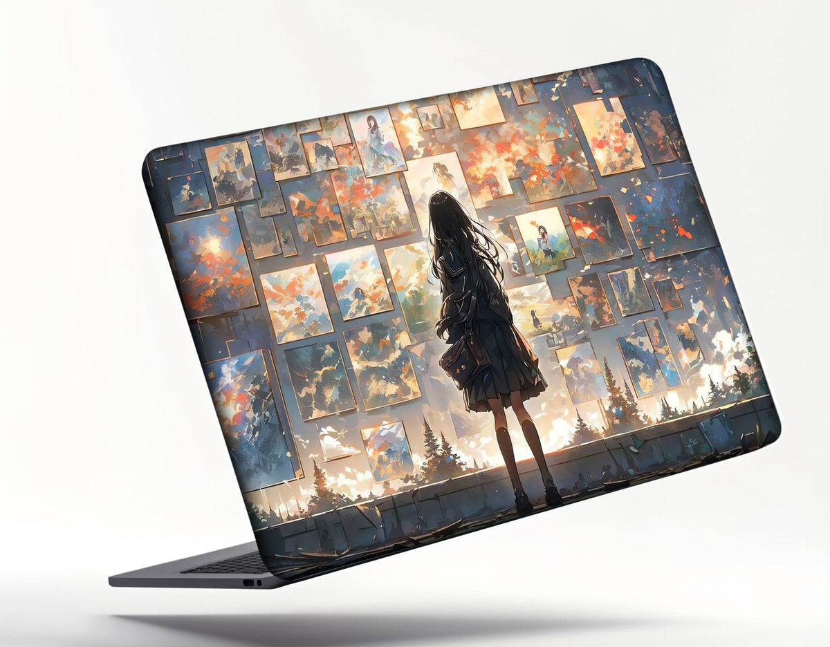 ANIME GIRL SKIN LAPTOP STICKER