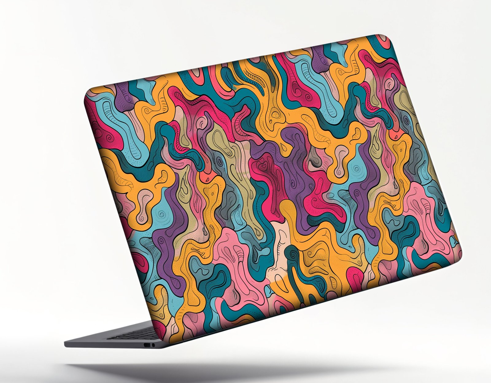 MULTI COLOR DESIGNED SKIN LAPTOP STICKER
