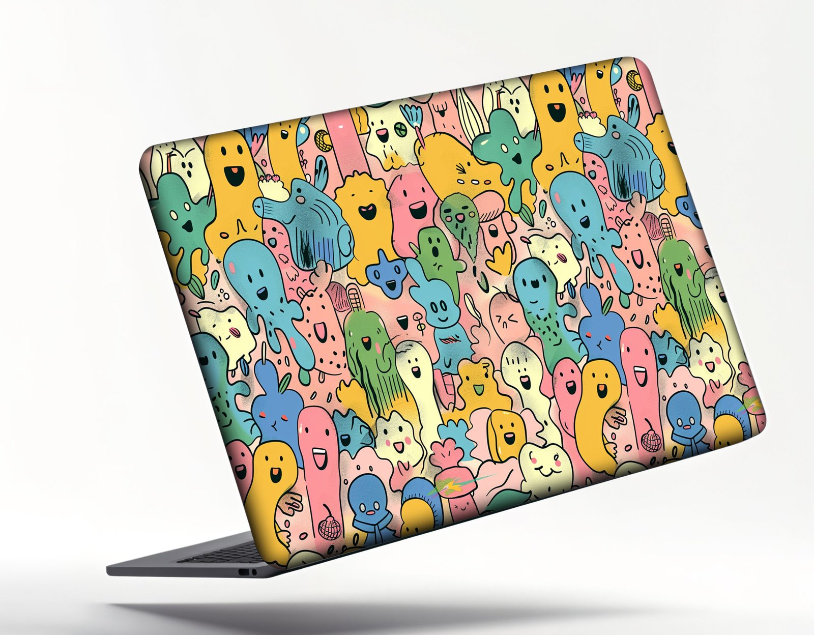 FUNNY MONSTER SKIN LAPTOP STICKER