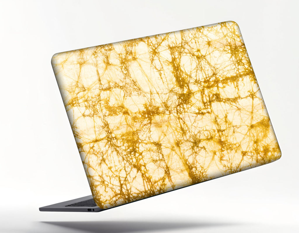 WHITE AND GOLDEN COLOR LAPTOP STICKER