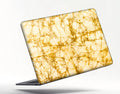 WHITE AND GOLDEN COLOR LAPTOP STICKER