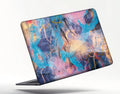 PURPLE AND PINK GRAPHICAL DESIGNED LAPTOP STICKER