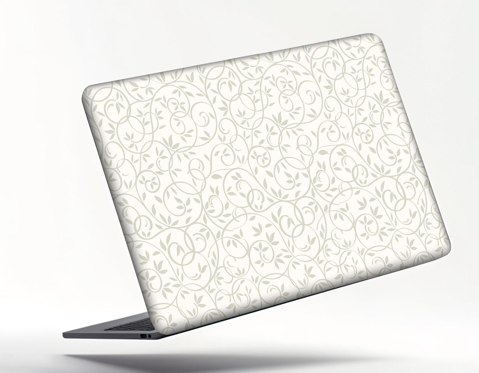 WHITE GRAPHICAL  LAPTOP STICKER
