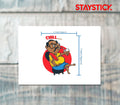 chill cartoon sticker Premium Vinyl Sticker