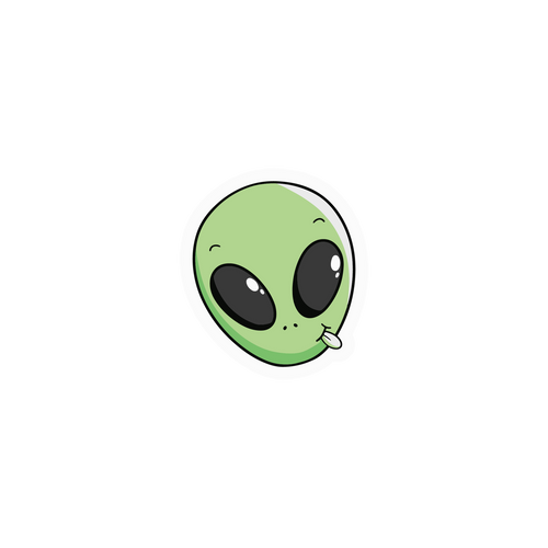 ALIAN STICKER Premium Vinyl Sticker