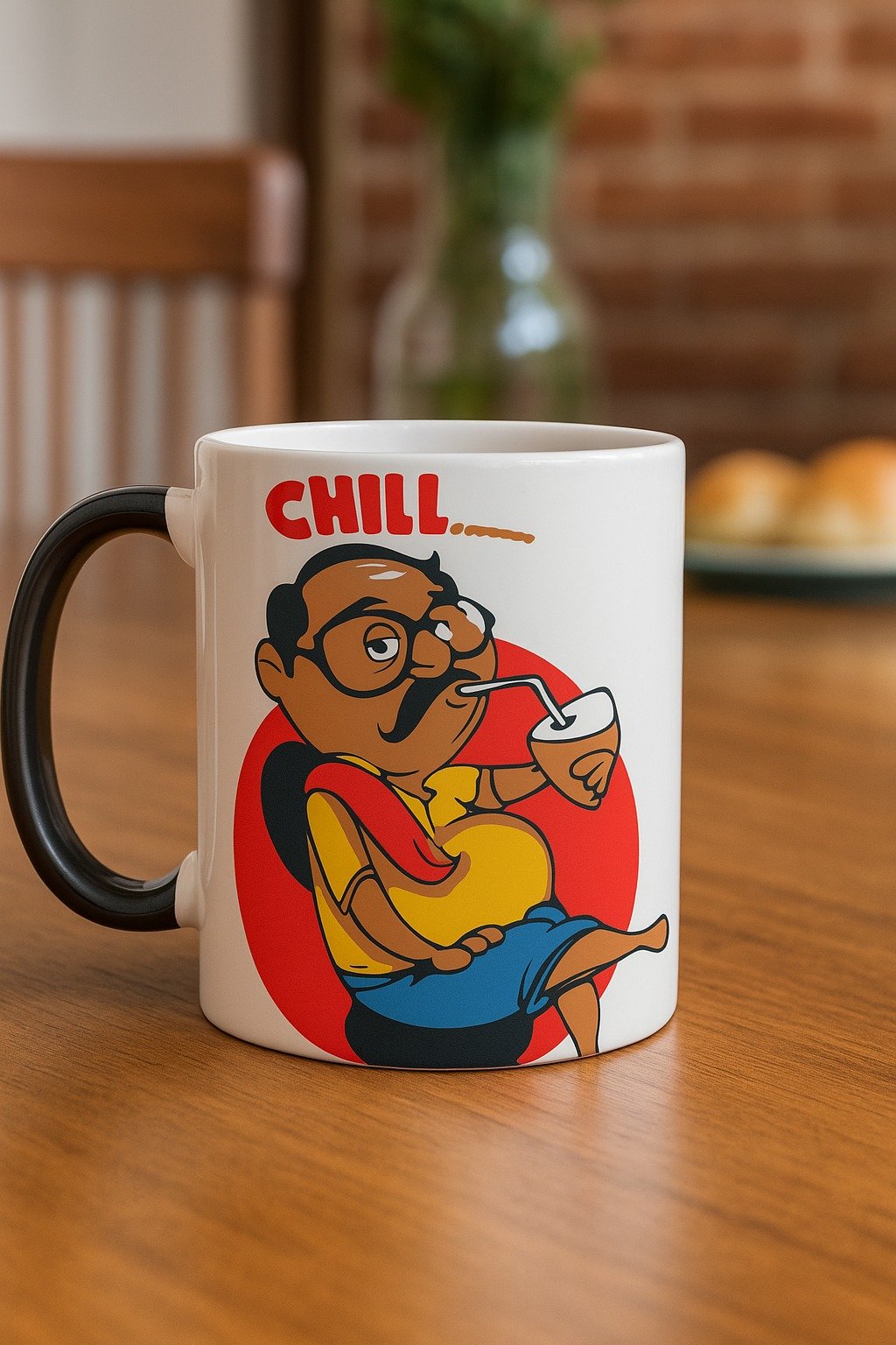 chill cartoon sticker Premium Vinyl Sticker