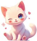 Cute Cat Sticker Premium Vinyl Sticker
