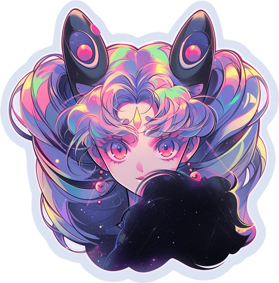 Moon Girl Sticker Premium Vinyl Sticker