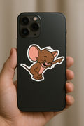 JERRY CARTOON STICKER Premium Vinyl Sticker